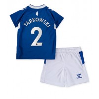 Fotbalové Dres Everton James Tarkowski #2 Dětské Domácí 2022-23 Krátký Rukáv (+ trenýrky)